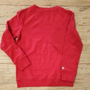 Red Pullover Sweater with Long Sleeves for Casual Comfort